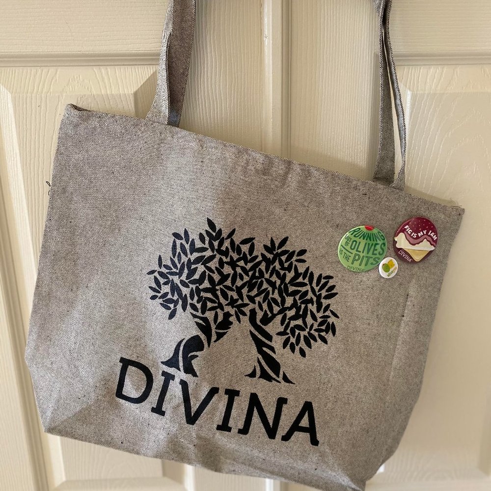 Brand New Canvas Tote Bag Divina Brand Perfect